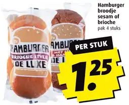 Boni Hamburger broodje sesam of brioche aanbieding