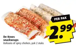 Boni De Kroes snackwraps aanbieding