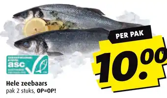 Boni Hele zeebaars aanbieding