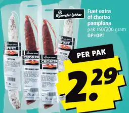 Boni Fuet extra of chorizo pamplona aanbieding