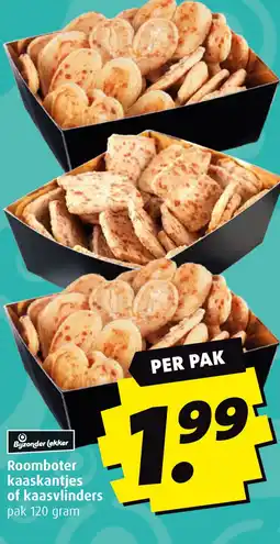 Boni Roomboter kaaskantjes of kaasvlinders aanbieding