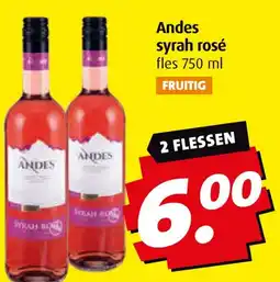Boni Andes syrah rosé aanbieding