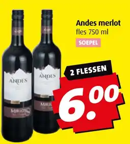Boni Andes merlot aanbieding