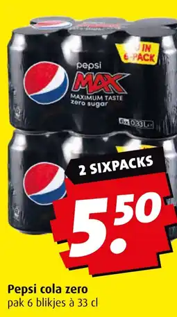 Boni Pepsi cola zero aanbieding