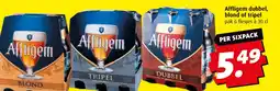 Boni Affligem dubbel, blond of tripel aanbieding