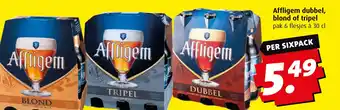 Boni Affligem dubbel, blond of tripel aanbieding