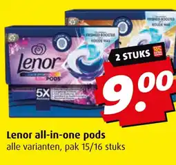 Boni Lenor all-in-one pods aanbieding
