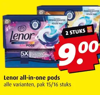 Boni Lenor all-in-one pods aanbieding