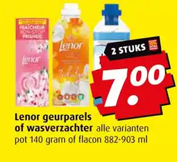 Boni Lenor geurparels of wasverzachter aanbieding