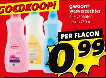 Boni gwoon wasverzachter aanbieding