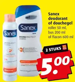 Boni Sanex deodorant of douchegel aanbieding