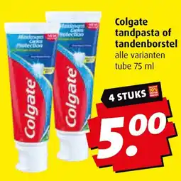 Boni Colgate tandpasta of tandenborstel aanbieding