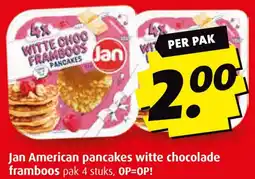 Boni Jan American pancakes witte chocolade framboos aanbieding