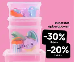 HEMA kunststof opbergboxen aanbieding