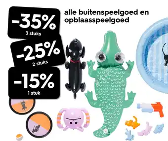 HEMA alle buitenspeelgoed en opblaasspeelgoed aanbieding