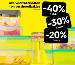 HEMA alle voorraadpotten en vershoudbakjes aanbieding