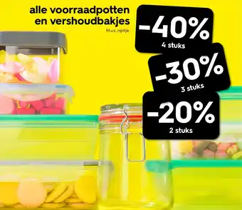 HEMA alle voorraadpotten en vershoudbakjes aanbieding