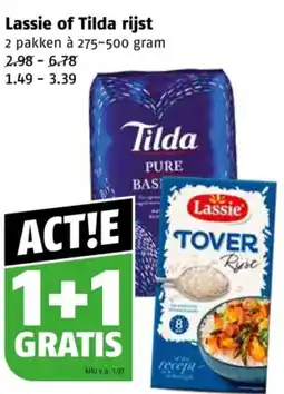 Poiesz Lassie of Tilda rijst aanbieding