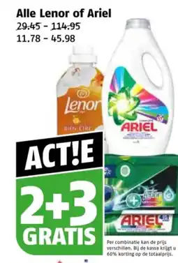 Poiesz Alle Lenor of Ariel aanbieding