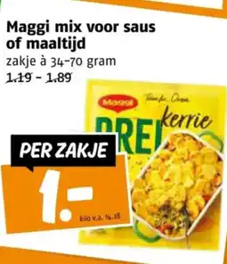 Poiesz Maggi mix voor saus of maaltijd aanbieding
