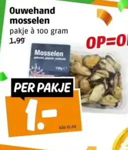 Poiesz Ouwehand mosselen aanbieding