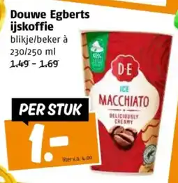 Poiesz Douwe Egberts ijskoffie aanbieding