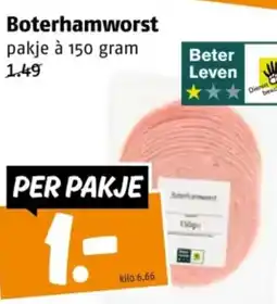 Poiesz Boterhamworst aanbieding