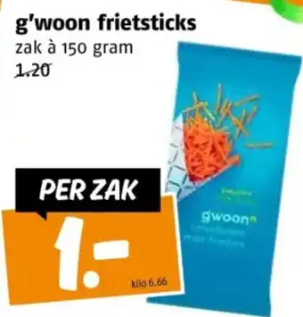 Poiesz g'woon frietsticks aanbieding
