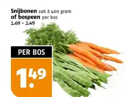 Poiesz Snijbonen of bospeen aanbieding