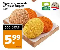 Poiesz Zigeuner, krokant of Poiesz burgers aanbieding