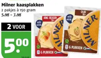 Poiesz Milner kaasplakken aanbieding