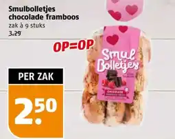 Poiesz Smulbolletjes chocolade framboos aanbieding
