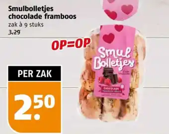 Poiesz Smulbolletjes chocolade framboos aanbieding