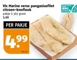 Poiesz Vis Marine verse pangasiusfilet citroen knoflook aanbieding