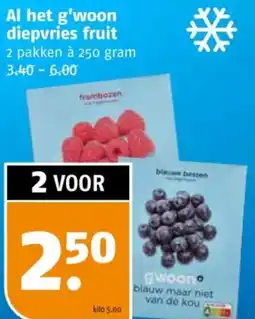 Poiesz Al het g'woon diepvries fruit aanbieding