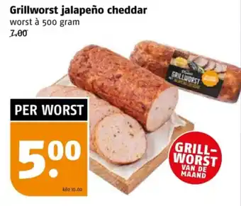 Poiesz Grillworst jalapeño cheddar aanbieding