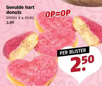 Poiesz Gevulde hart donuts aanbieding