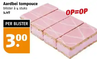 Poiesz Aardbei tompouce aanbieding
