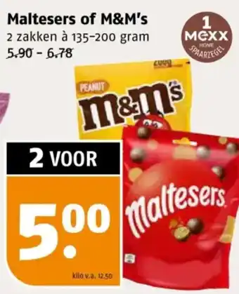Poiesz Maltesers of M&M's aanbieding