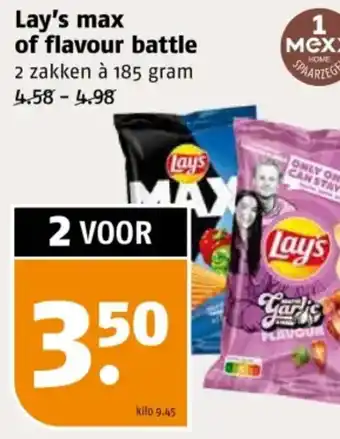 Poiesz Lay's max of flavour battle aanbieding