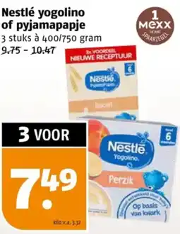 Poiesz Nestlé yogolino of pyjamapapje aanbieding