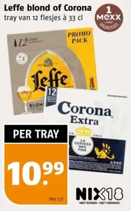 Poiesz Leffe blond of Corona aanbieding
