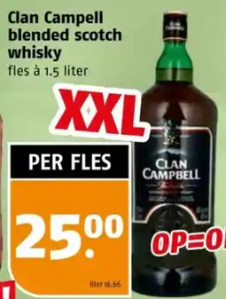Poiesz Clan Campell blended scotch whisky aanbieding
