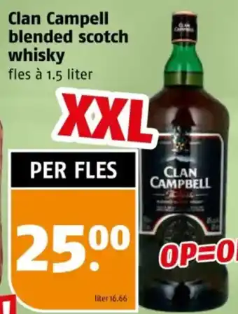 Poiesz Clan Campell blended scotch whisky aanbieding