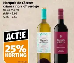 Poiesz Marqués de Cáceres crianza rioja of verdejo aanbieding