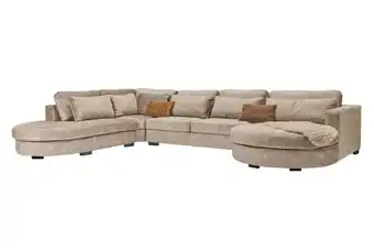 Woonsquare Santorini hoekbank liver aanbieding