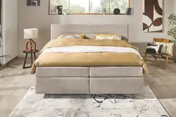 Woonsquare Sunrise boxspring greige aanbieding