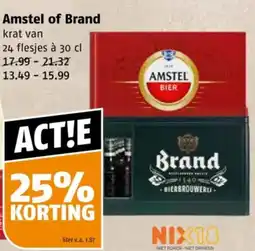 Poiesz Amstel of Brand aanbieding