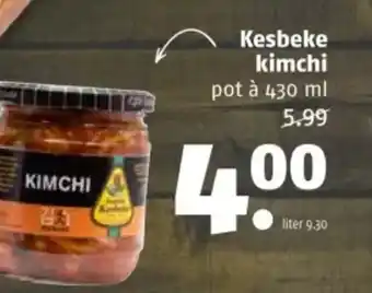 Poiesz Kesbeke kimchi aanbieding