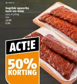 Poiesz Gegrilde spareribs kant-en-klaar aanbieding